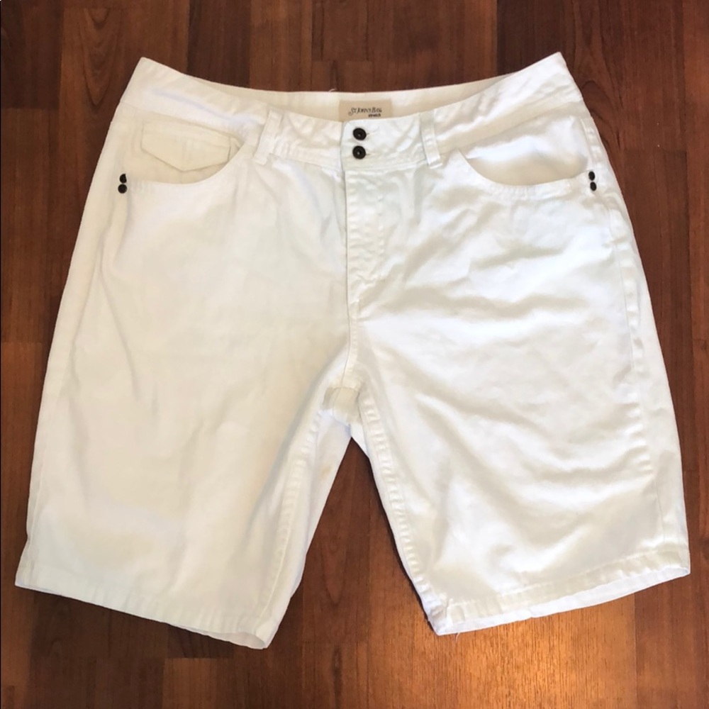 St John’s Bay White Denim Shorts